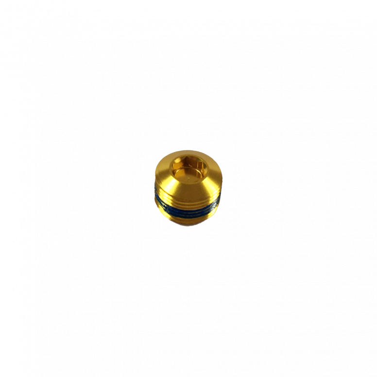 Pedal End Cap Hex Gold