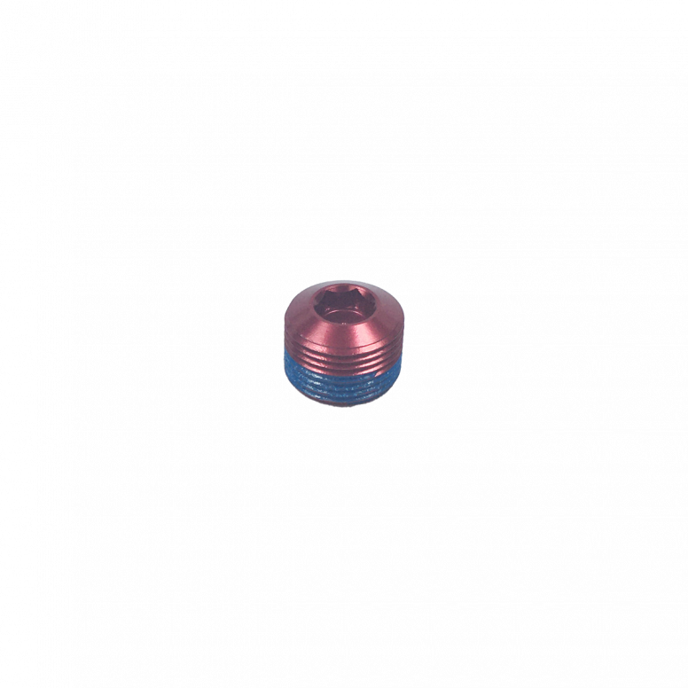 Pedal End Cap Hex Red